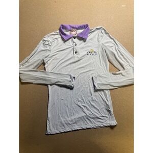 Kastel Denmark Women's Golf Polo Shirt Long Sleeve Athletic Top‎ Purple size XS